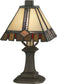 Dale Tiffany Castle Cut 1-Light Accent Lamp Antique Bronze  TA100351