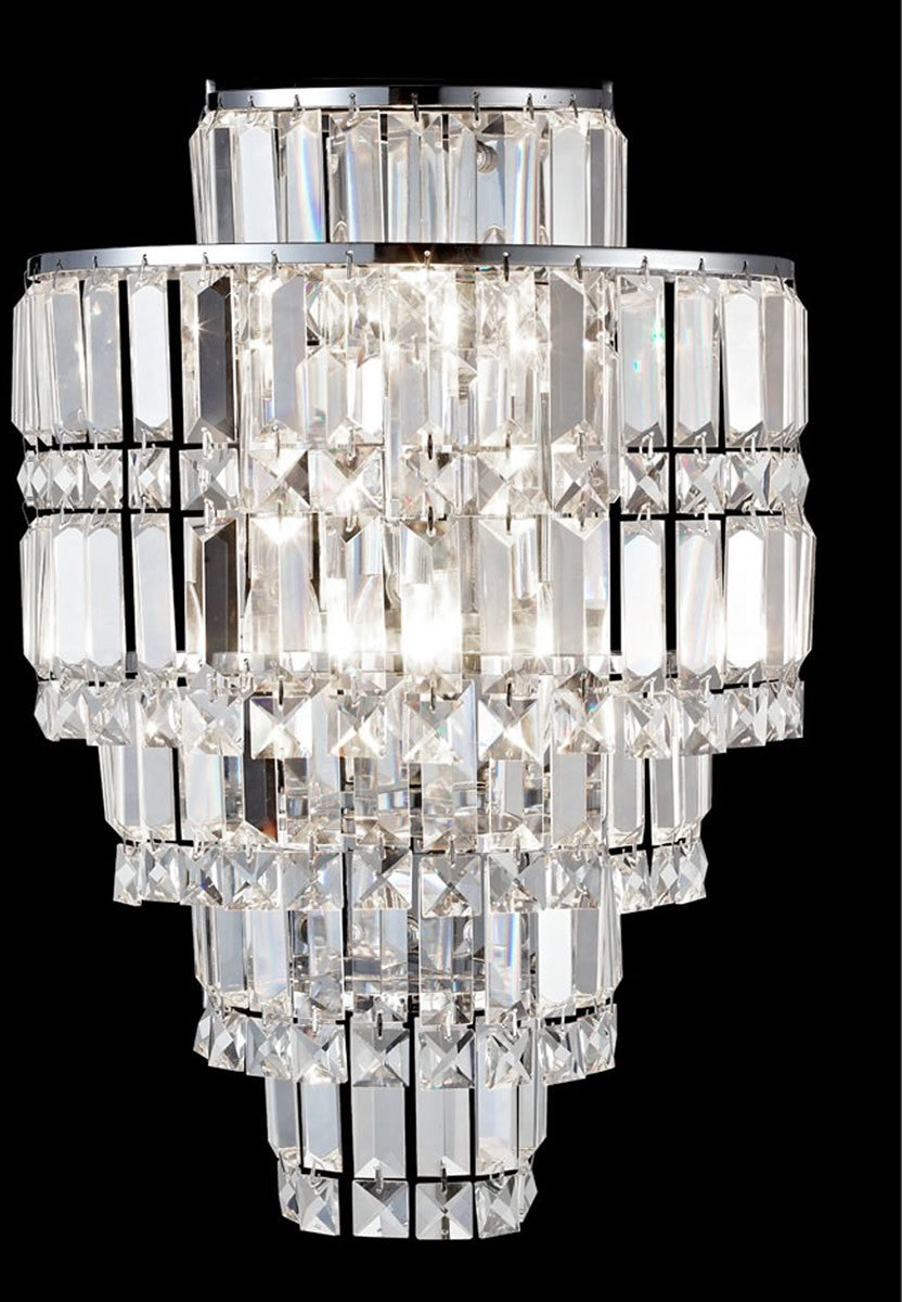 Dale Tiffany Cathedral Crystal Wall Sconce Antique Bronze GW13348