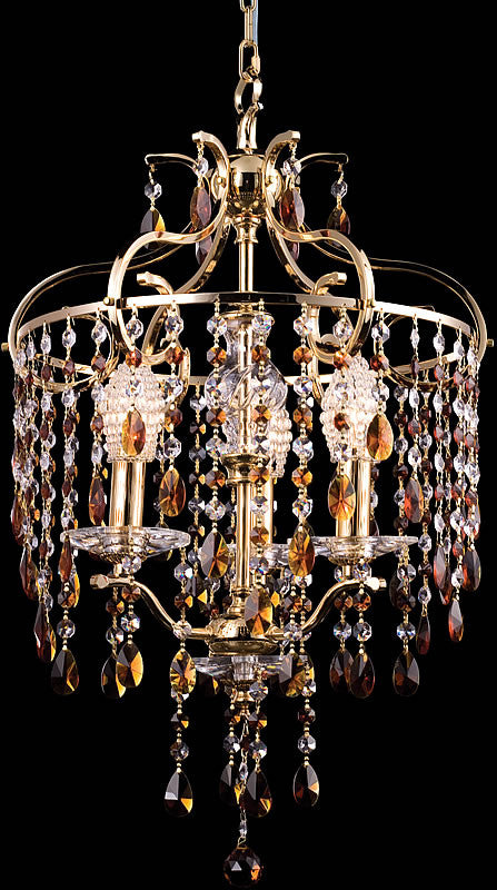 Dale Tiffany Champagne 3-Light Chandelier Gold GH80300