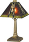 Dale Tiffany Charwood 1-Light Table Lamp Antique Bronze  TA13064