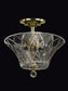 Dale Tiffany Chester 3-Light Flush Mount Polished Brass GH60716PB