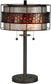 Dale Tiffany Cobblestone Tiffany Table Lamp Antique Bronze TT13199
