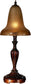 Dale Tiffany 1-Light Art Glass Table Lamp Antique Pewter/Gold PT100523