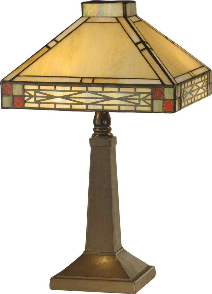 Dale Tiffany Cottonwood 2-Light Table Lamp Mica Bronze TA10490