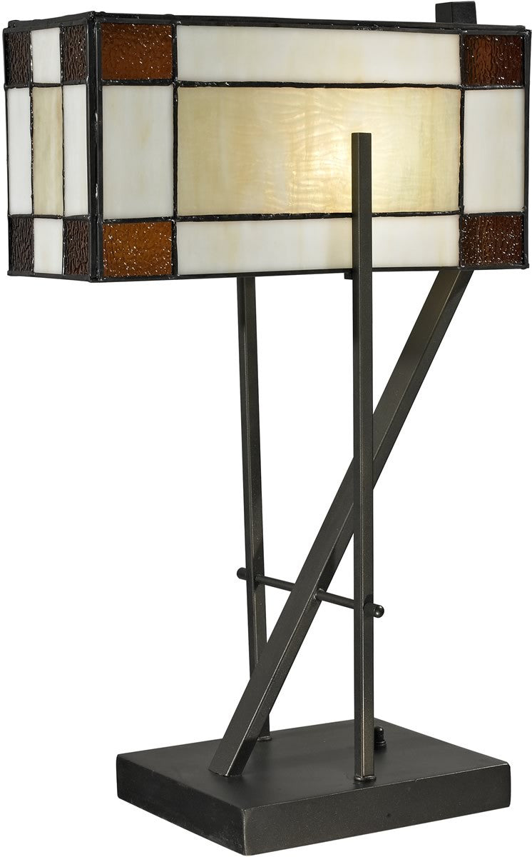 20"H Diamond Hill 1-Light Table Lamp Dark Bronze