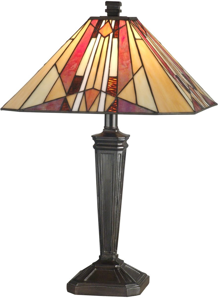 Dale Tiffany 1-Light Tiffany Table Lamp Mica Bronze TT10823