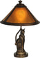 Dale Tiffany 1-Light Mica Accent Lamp Antique Bronze TA90197