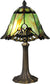 Dale Tiffany Green Haiawa Tiffany Accent Lamp Antique Bronze TA15057