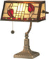 Dale Tiffany 1-Light Tiffany Accent Lamp Antique Brass TA11010