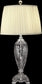 Dale Tiffany 1-Light 3-Way Glass Table Lamp Nickel GT10231