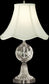 Dale Tiffany 1-Light 3-Way Glass Table Lamp Pewter GT10356