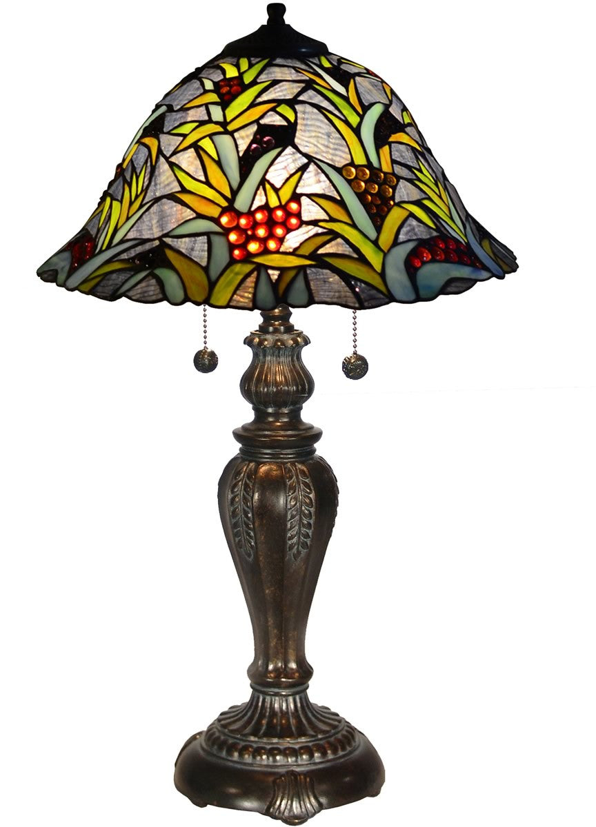 Dale Tiffany Leia Tiffany Table Lamp Antique Bronze TT14295