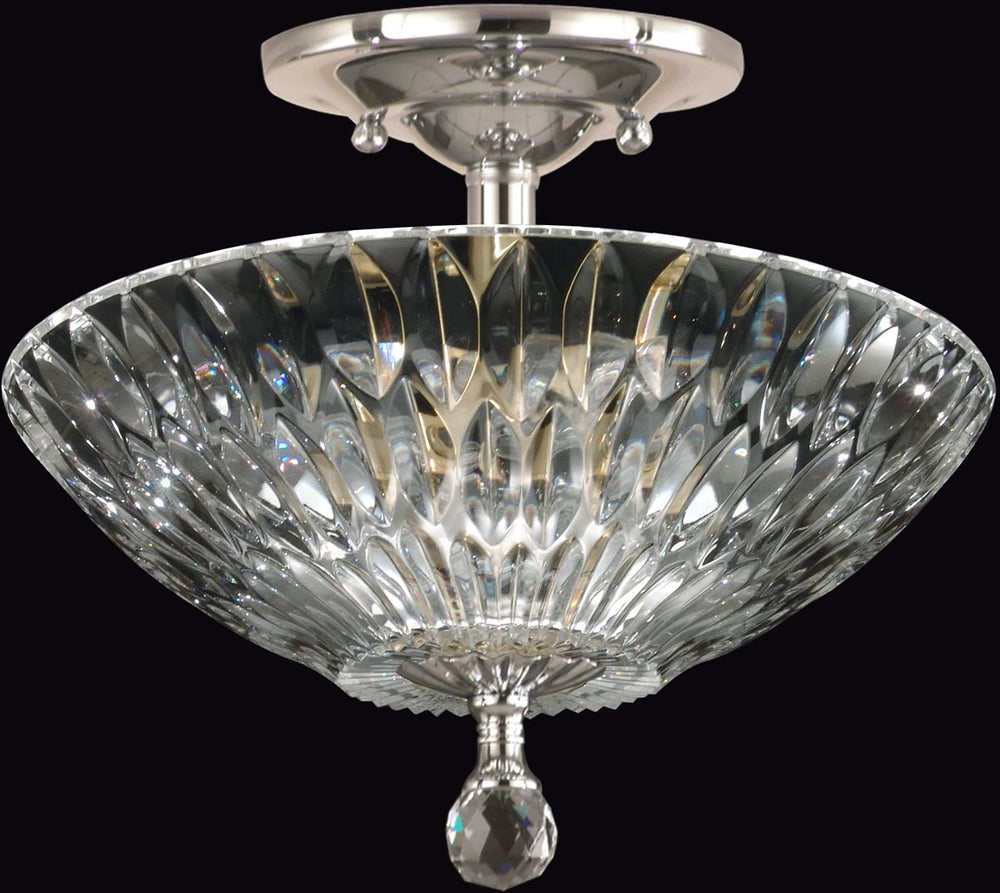 Dale Tiffany Lightwater Crystal Semi Flush Antique Bronze GH60718PC