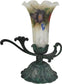 Dale Tiffany Lily Art Glass Accent Lamp Antique Bronze TA15010