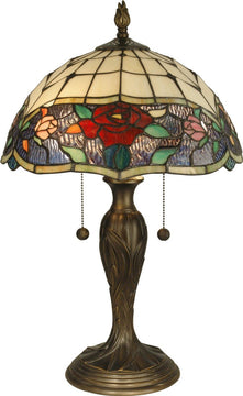 22"H Malta 2-Light Table Lamp Antique Bronze