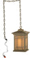 Dale Tiffany 1-Light Mica Mini Pendant Antique Brass TH10890