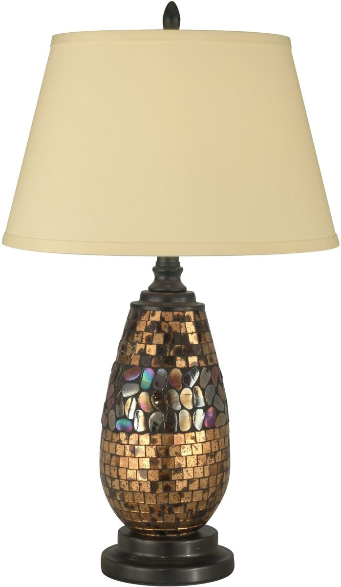 Dale Tiffany 1-Light 3-Way Tiffany Table Lamp Dark Antique Bronze PG10362