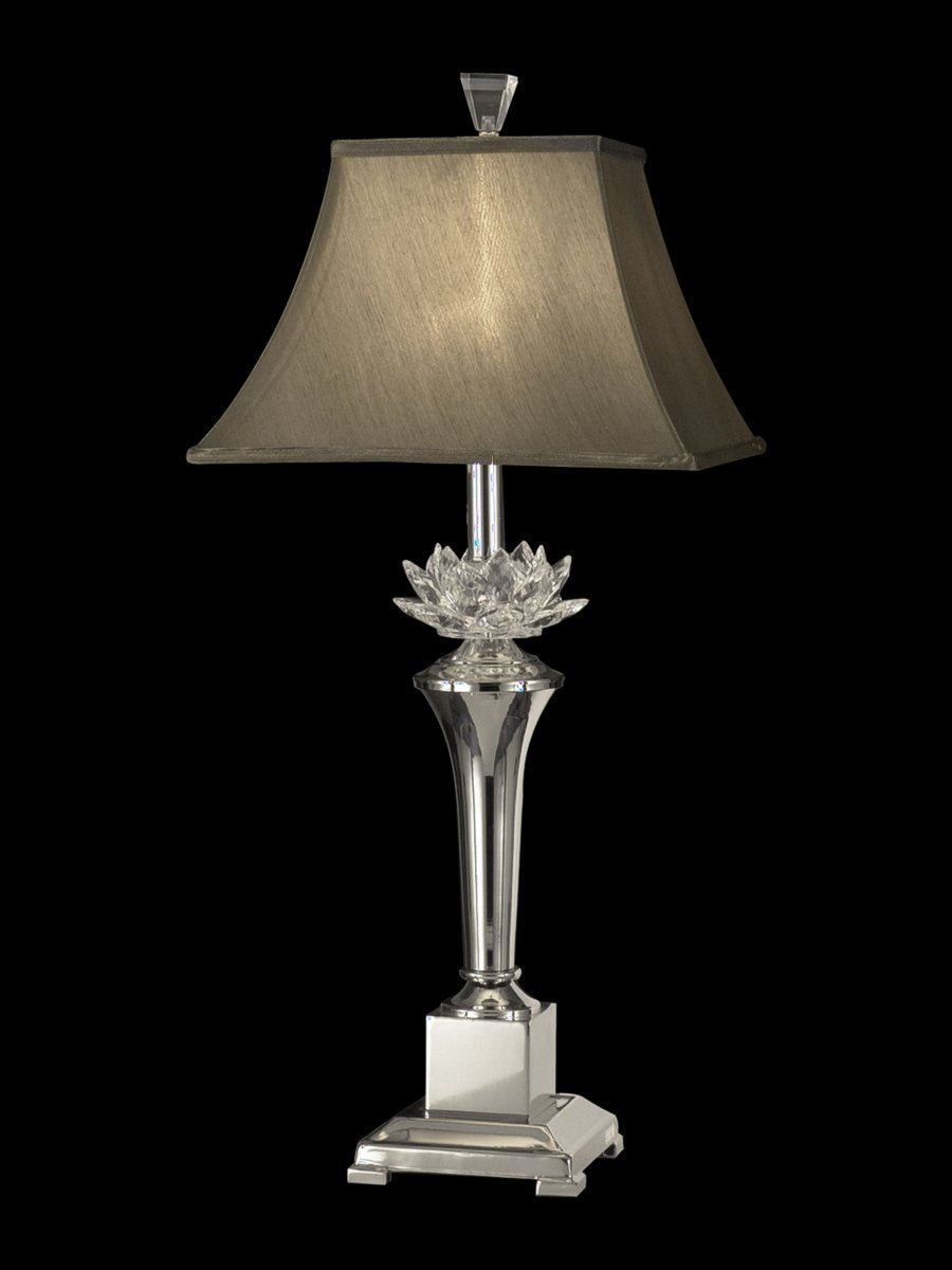 Dale Tiffany Paseo 1-Light Table Lamp Polished Nickel GT11218