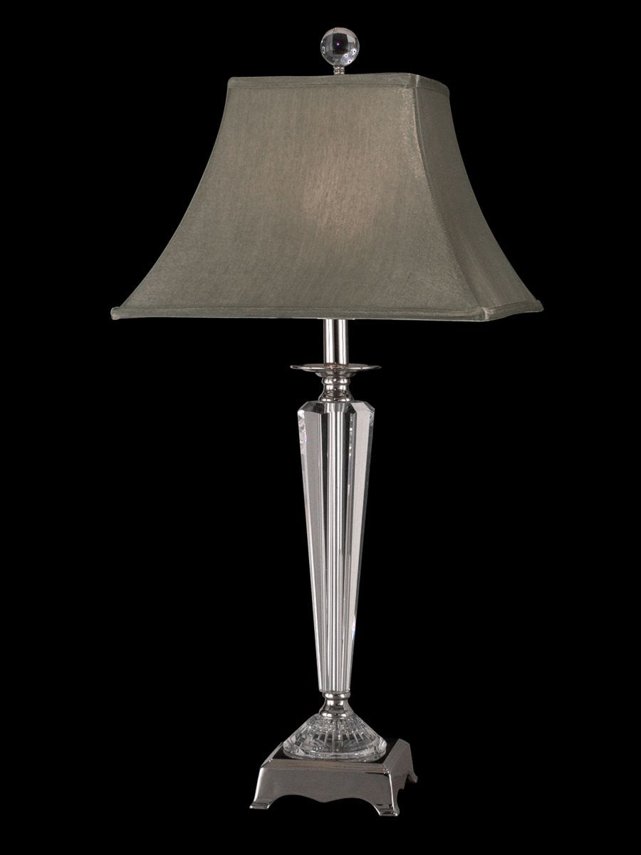 Dale Tiffany Penfield 1-Light Table Lamp Polished Nickel GT11207