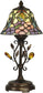 Dale Tiffany Crystal Peony Accent Lamp Antique Golden Sand TA90215