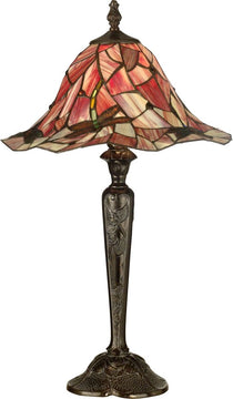 27"H 1-Light Tiffany Table Lamp Bronze