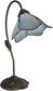 Dale Tiffany Poelking Blue Lily 1-Light Table Lamp Dark Antique Bronze TT12145