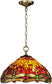 Dale Tiffany Reves Dragonfly 1-Light Pendant Antique Brass TH12270