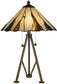Dale Tiffany Ripley 2-Light Table Lamp Copper Bronze TT12436