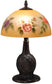 Dale Tiffany Roses Glass Accent Lamp Antique Bronze TA15007