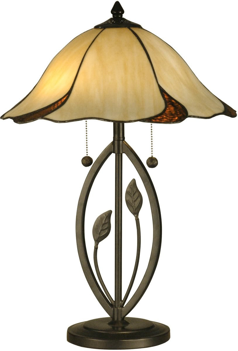 Dale Tiffany San Antonio 2-Light Table Lamp Dark Bronze TT12431
