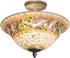 Dale Tiffany Bradshaw Mosaic Flush Mount Antique Brass Plating 87803LTF