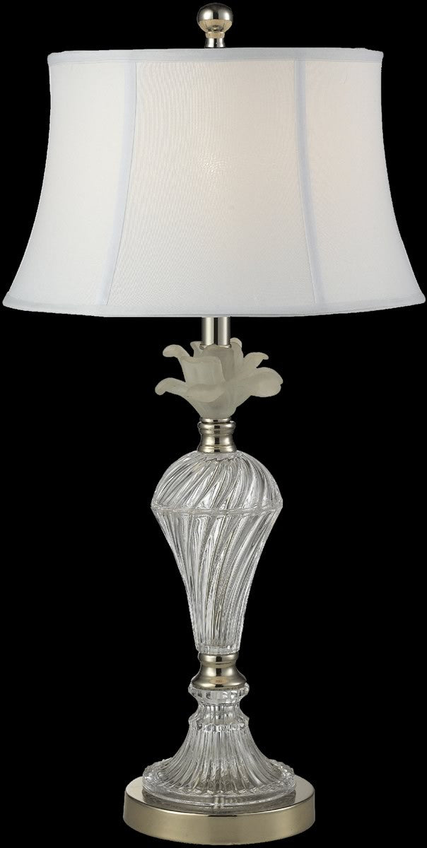 Dale Tiffany Snowflake Crystal Table Lamp Antique Bronze GT14265