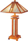 Dale Tiffany Wood Mission Table Lamp Oak 2401