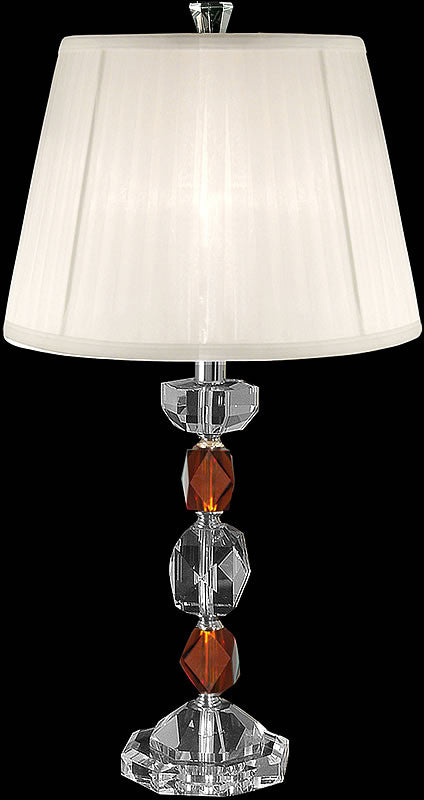 Dale Tiffany Crystal Table Lamp Brushed Nickel GT80240