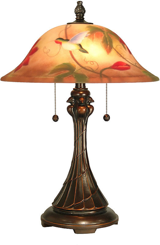 23"H Tropical Sun Table Lamp Antique Bronze/Sand
