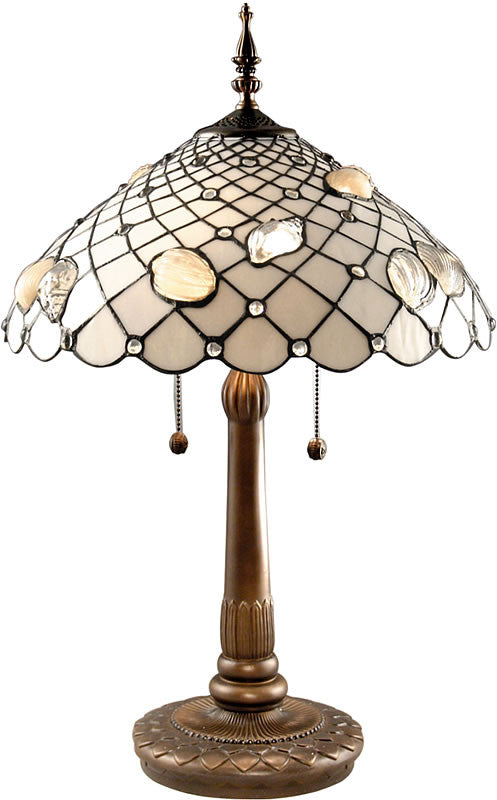 Dale Tiffany Tiffany Shells Table Lamp Antique Brass Plating TT60055