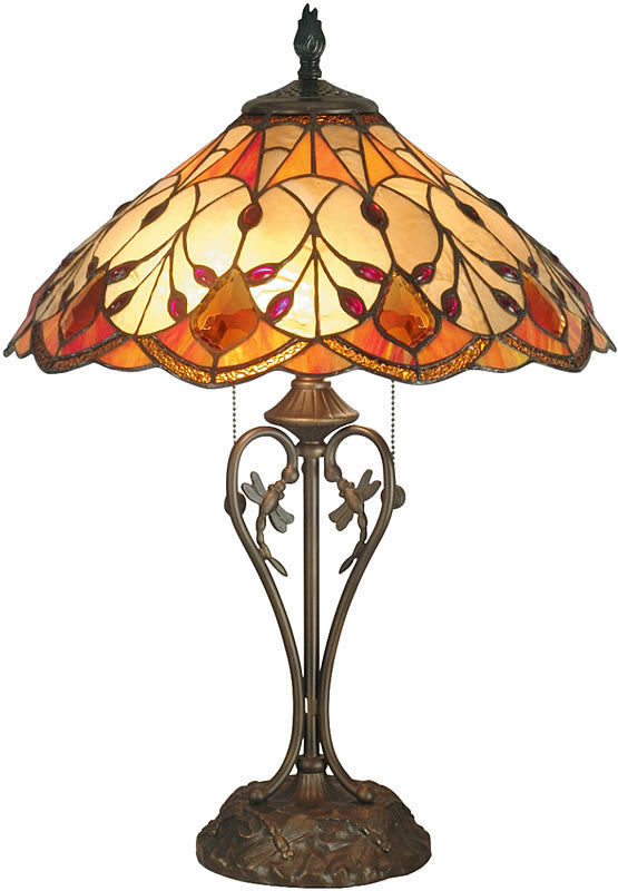 Dale Tiffany Marshall Table Lamp Antique Brass TT70699