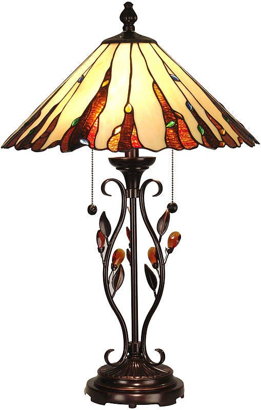 Dale Tiffany Ripley Table Lamp Antique Golden Sand TT90178
