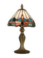 Dale Tiffany 1-Light Tiffany Accent Lamp Antique Brass TA10606