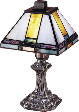 11"H Tranquility 1-Light Accent Lamp Antique Brass