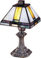Dale Tiffany Tranquility 1-Light Accent Lamp Antique Brass  8706