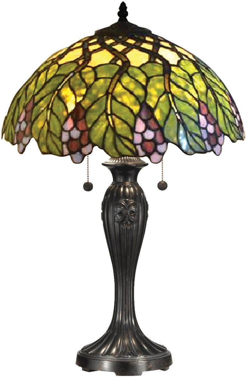 Dale Tiffany Valencia Tiffany Table Lamp Antique Bronze TT14294