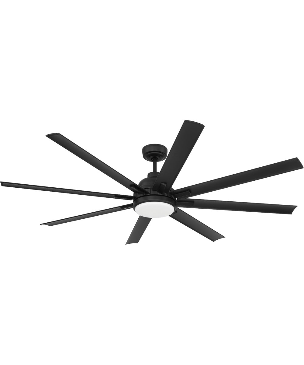 Rush 65" 1-Light Ceiling Fan (Blades Included) Flat Black