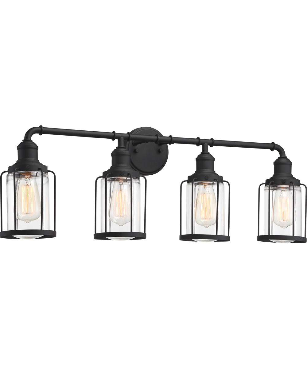 Ludlow Extra Large 4-light Bath Light Earth Black