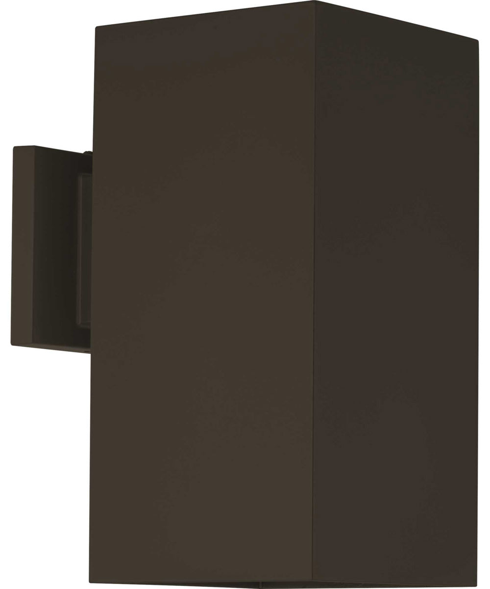 6" Square 1-Light Wall Lantern Antique Bronze