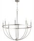 Tribute 8-light Chandelier Satin Nickel