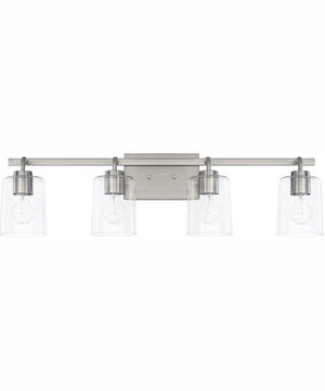 Greyson 4-Light Vanity Brushed Nickel