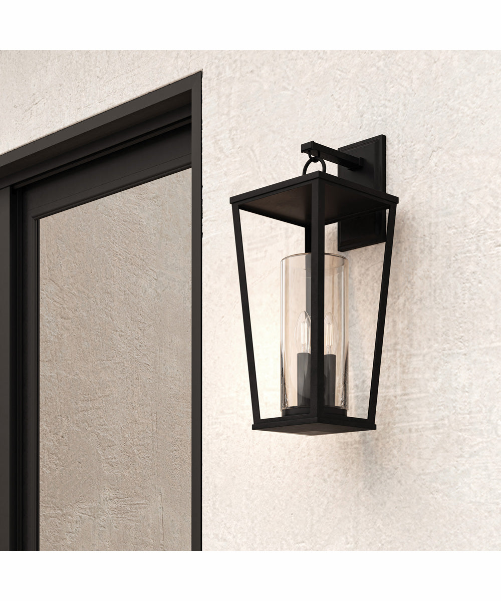 Elliott 3-Light Outdoor Wall-Lantern Black