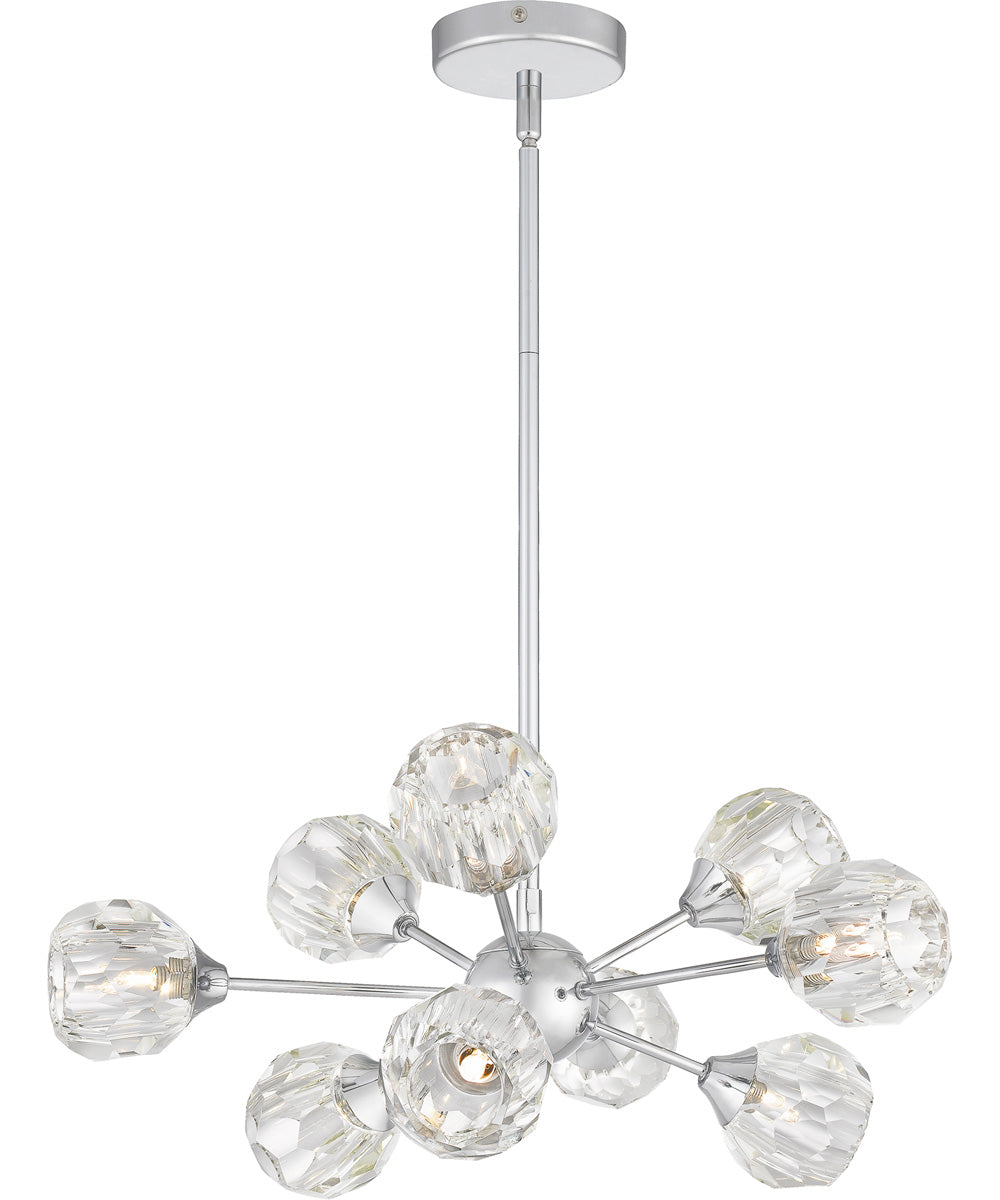 Spellbound 9-light Chandelier Polished Chrome