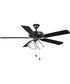 AirPro 52 in. 5-Blade Transitional Ceiling Fan with Light Matte Black